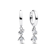 Pandora Talisman Sterling Silver Lab-Grown Diamond Evil Eye & Hamsa Hand Dangle Earrings