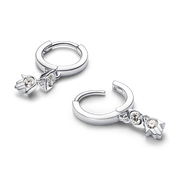 Pandora Talisman Sterling Silver Lab-Grown Diamond Evil Eye & Hamsa Hand Dangle Earrings
