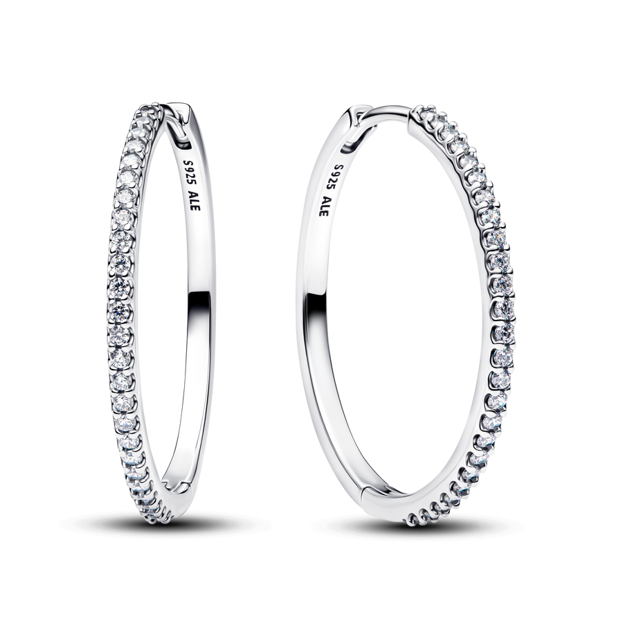 Sparkling Hoop Earrings