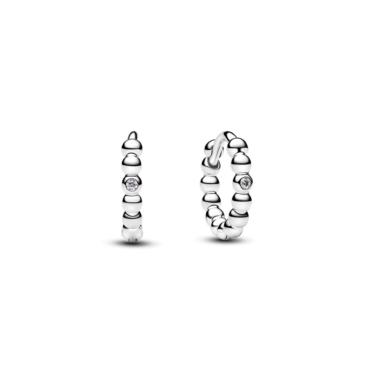 Beaded Huggie Earrings