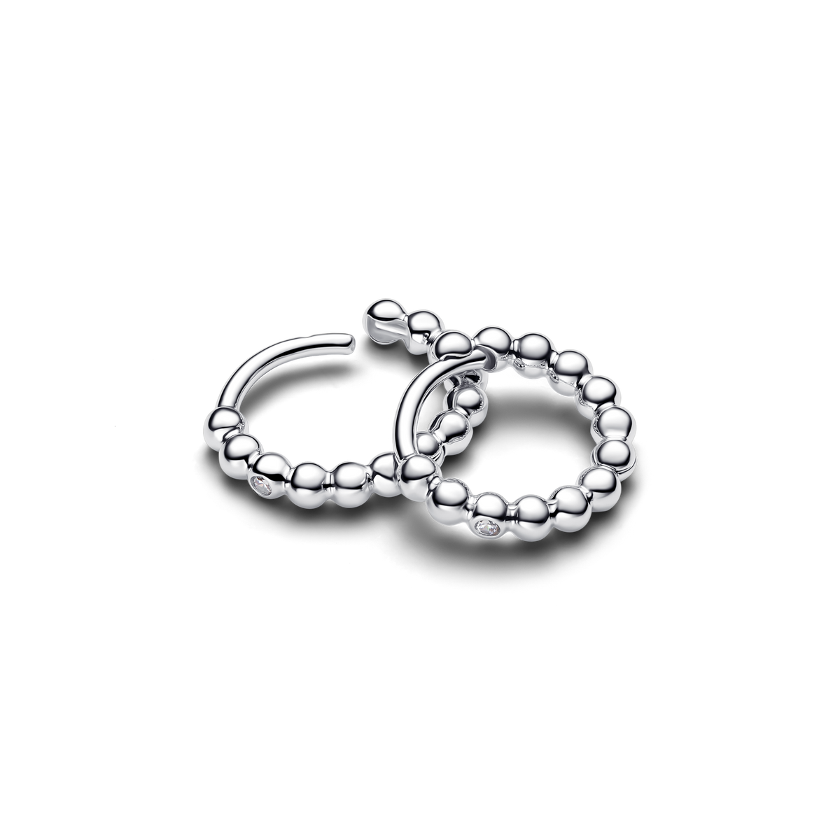 Beaded Huggie Earrings