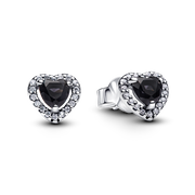 Elevated Heart Stud Earrings