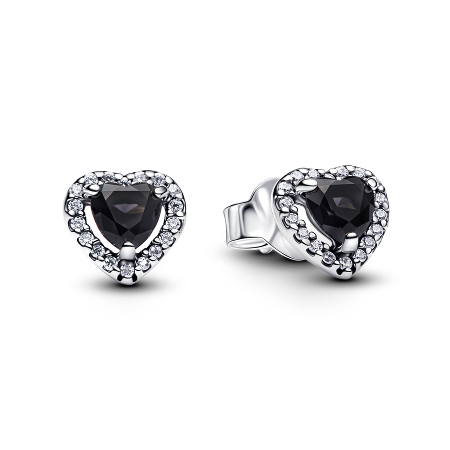 Elevated Heart Stud Earrings