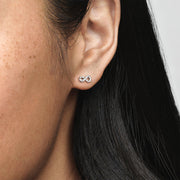 Sparkling Infinity Stud Earrings