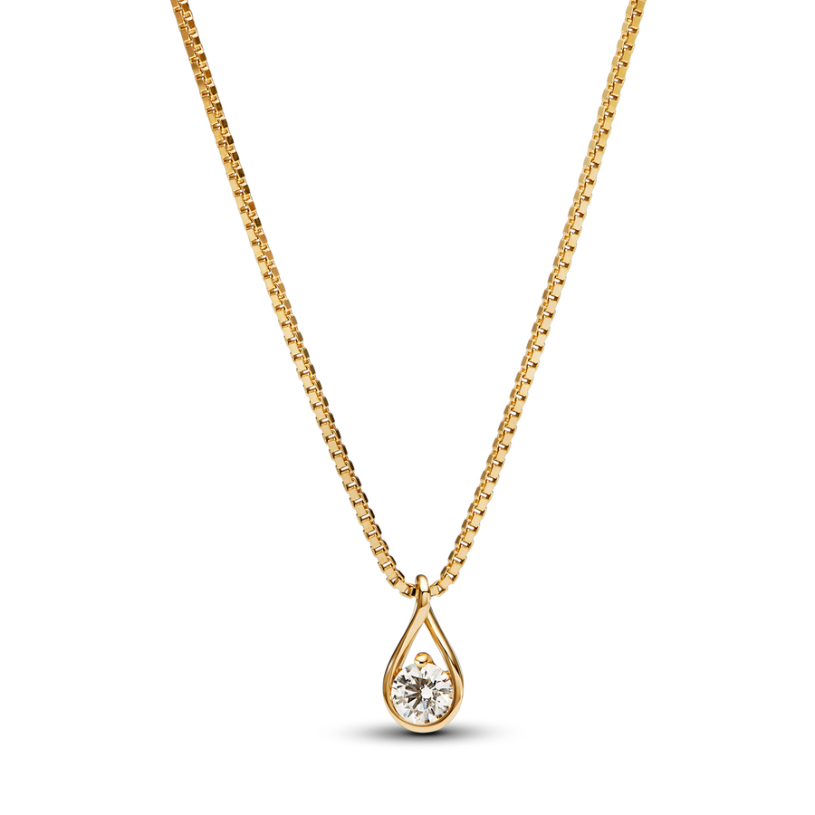 Pandora Infinite 14k Gold Lab-grown Diamond Pendant Necklace