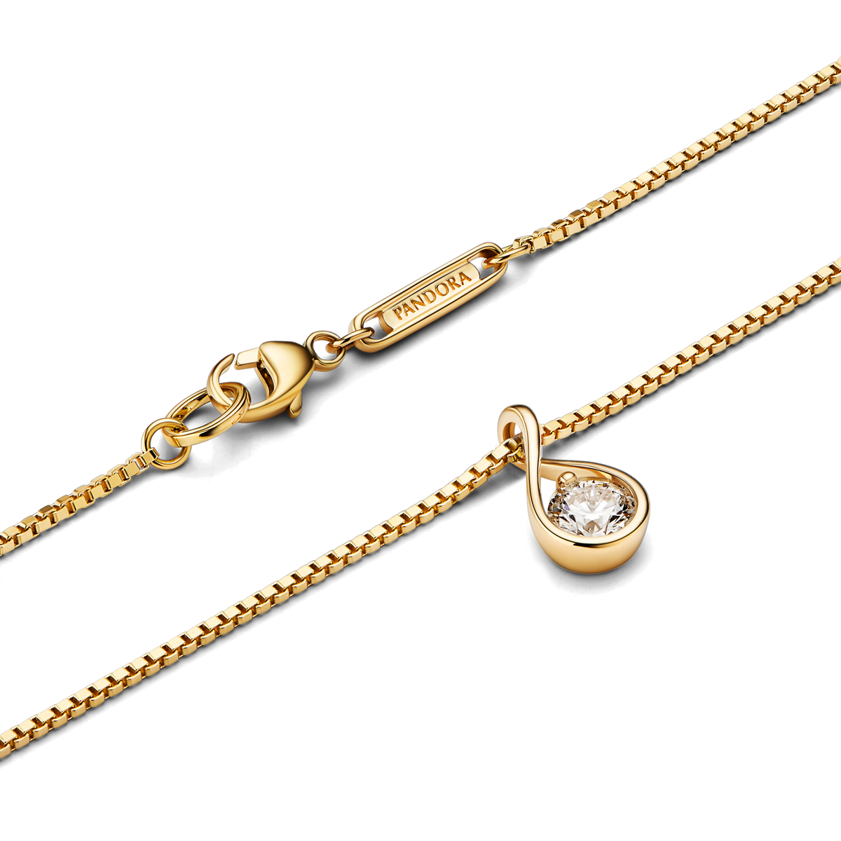 Pandora Infinite 14k Gold Lab-grown Diamond Pendant Necklace