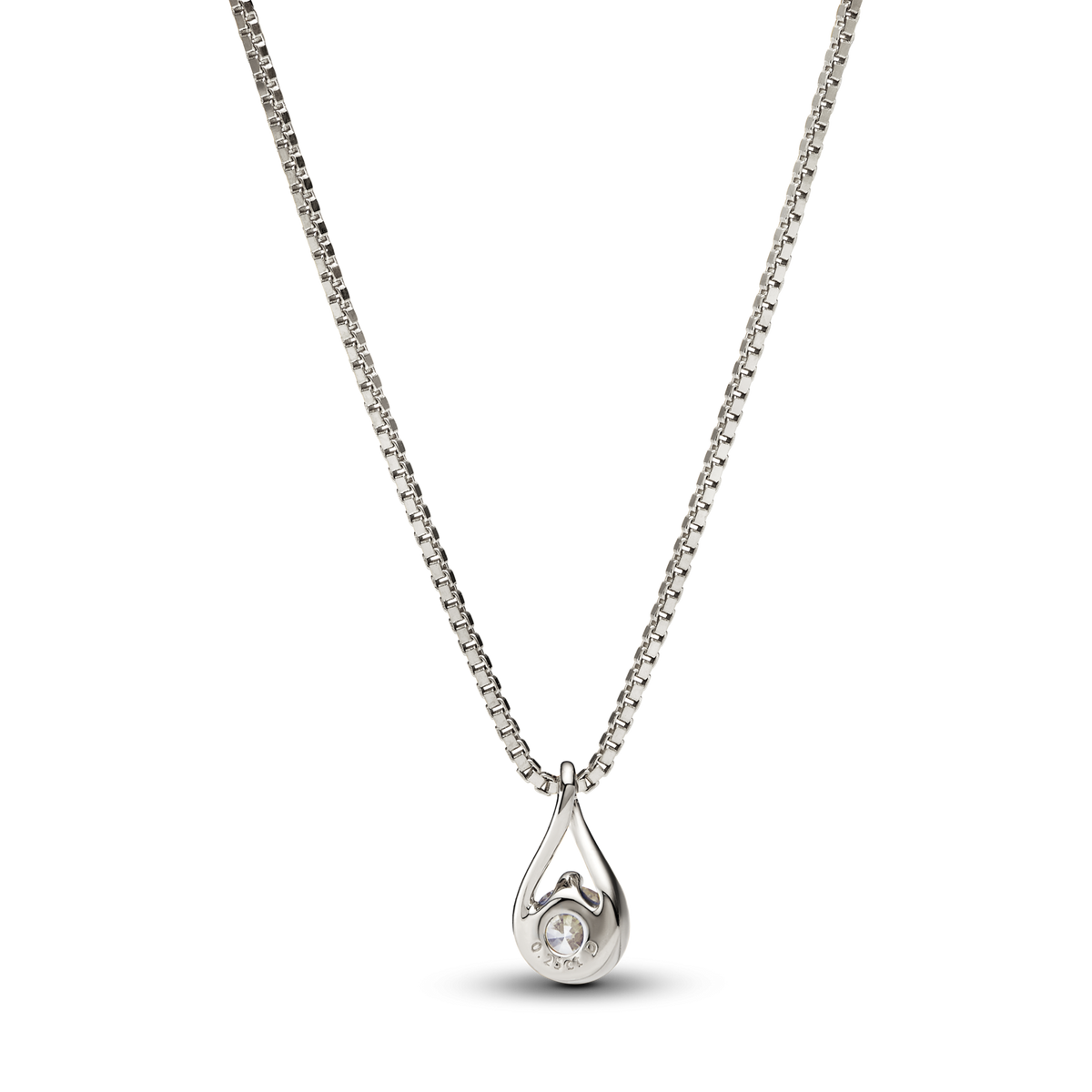 Pandora Infinite 14k White Gold Lab-grown Diamond Pendant Necklace