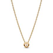 Pandora Era Bezel 14k Gold Lab-grown Diamond Pendant Necklace