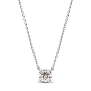 Pandora Era 14k White Gold Lab-grown Diamond Pendant Necklace