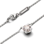 Pandora Era 14k White Gold Lab-grown Diamond Pendant Necklace