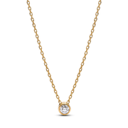 Pandora Era Bezel 14k Gold Lab-grown Diamond Pendant Necklace