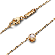 Pandora Era Bezel 14k Gold Lab-grown Diamond Pendant Necklace