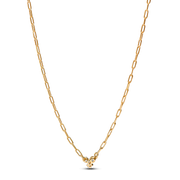 Pandora Era Lab-Grown Diamond Cluster Paperclip Chain Necklace