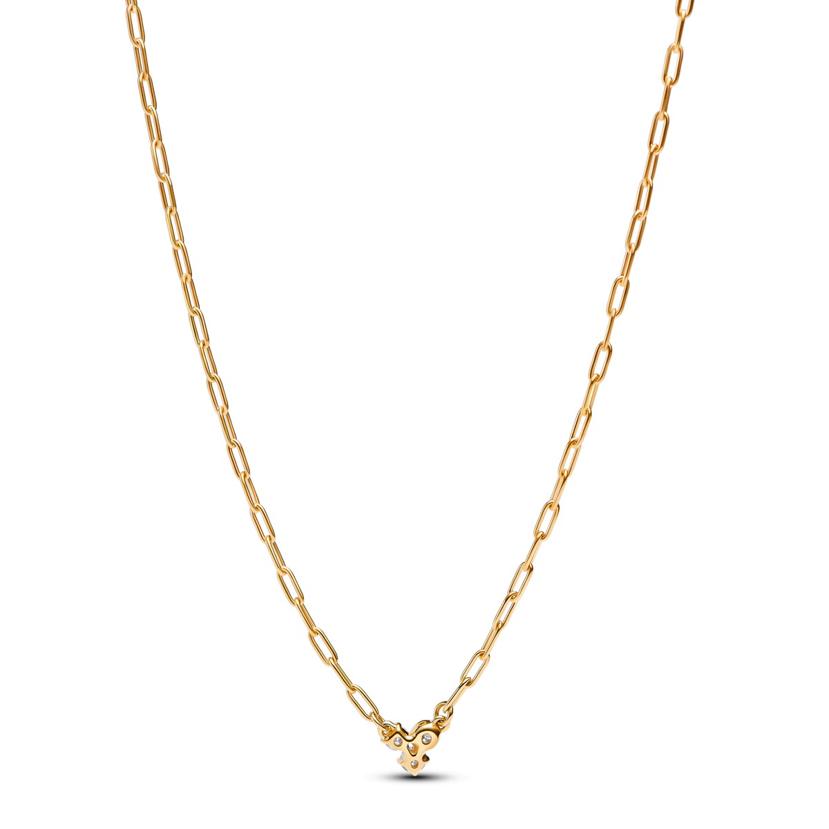 Pandora Era Lab-Grown Diamond Cluster Paperclip Chain Necklace