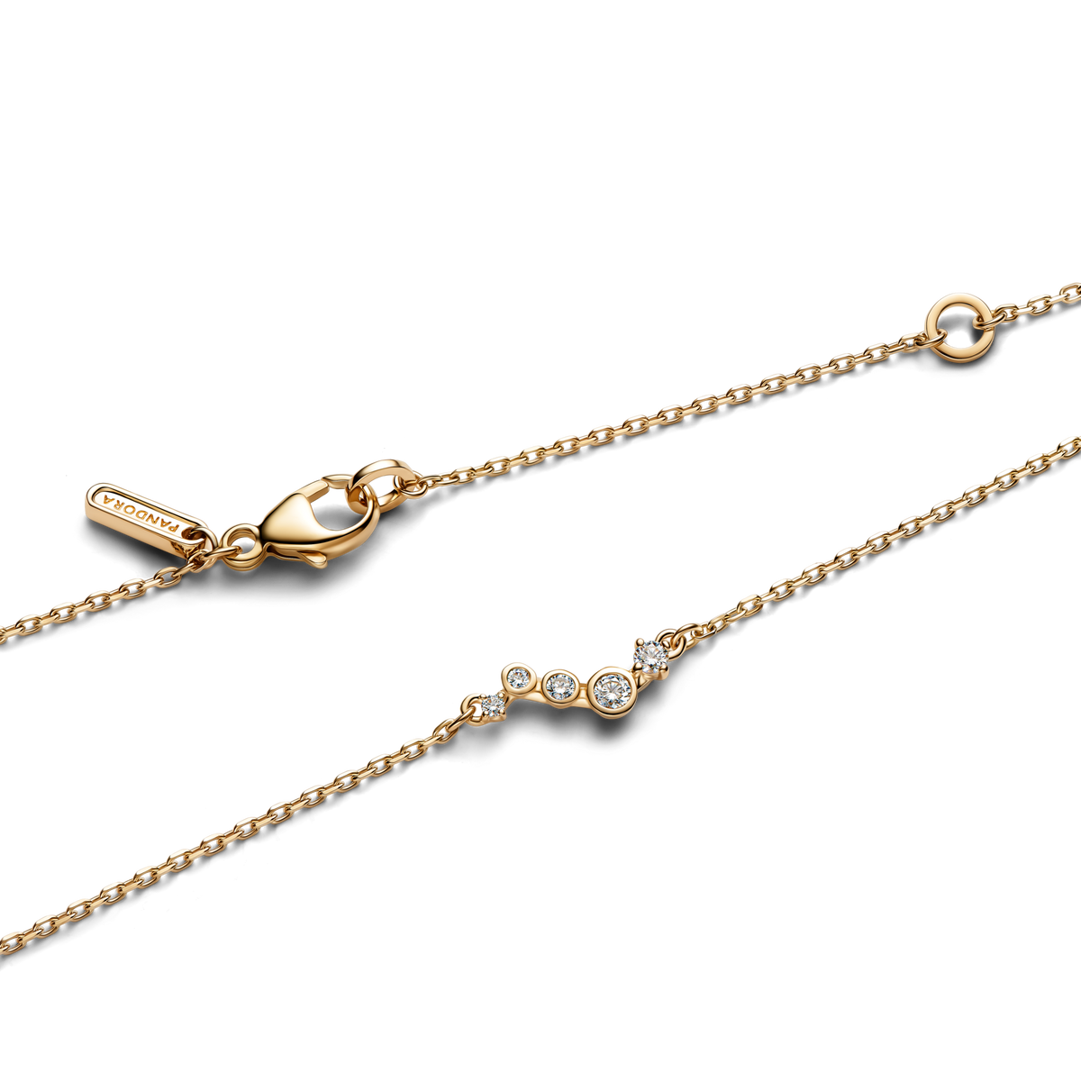 Pandora Era Lab-Grown Diamond Droplet Bar Necklace