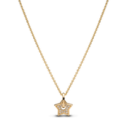 Pandora Talisman 14k Gold Lab-grown Diamond Pavé Star Pendant Necklace