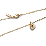 Pandora Talisman 14k Gold Lab-grown Diamond Pavé Heart Pendant Necklace
