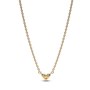 Triple Stone Heart Collier Necklace