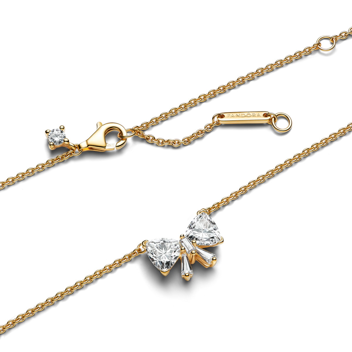 Sparkling Bow Necklace