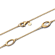 Organically Shaped Oval & Treated Freshwater Cultured Pearl Necklace