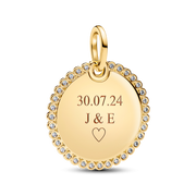 Engravable Round Tag Pendant