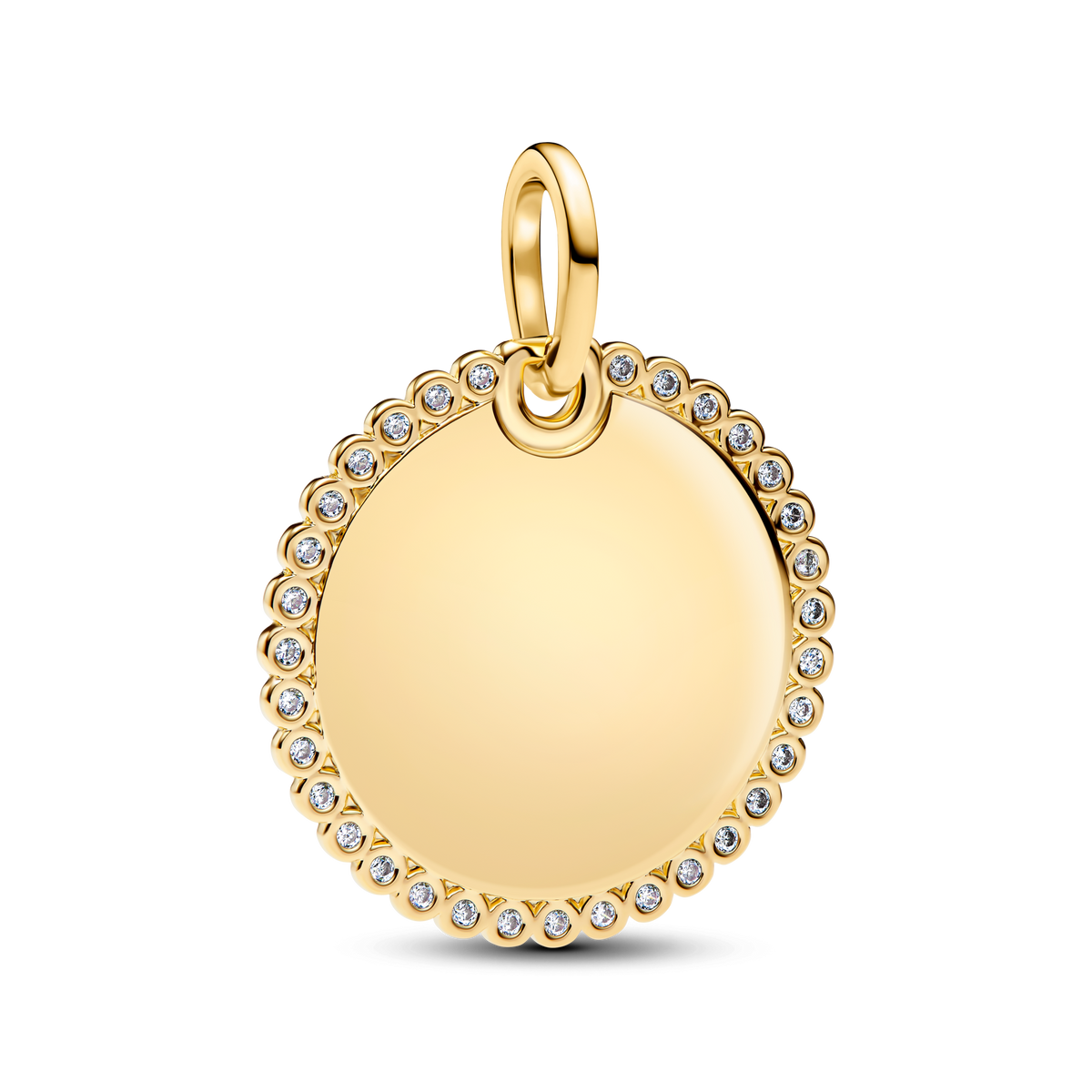 Engravable Round Tag Pendant