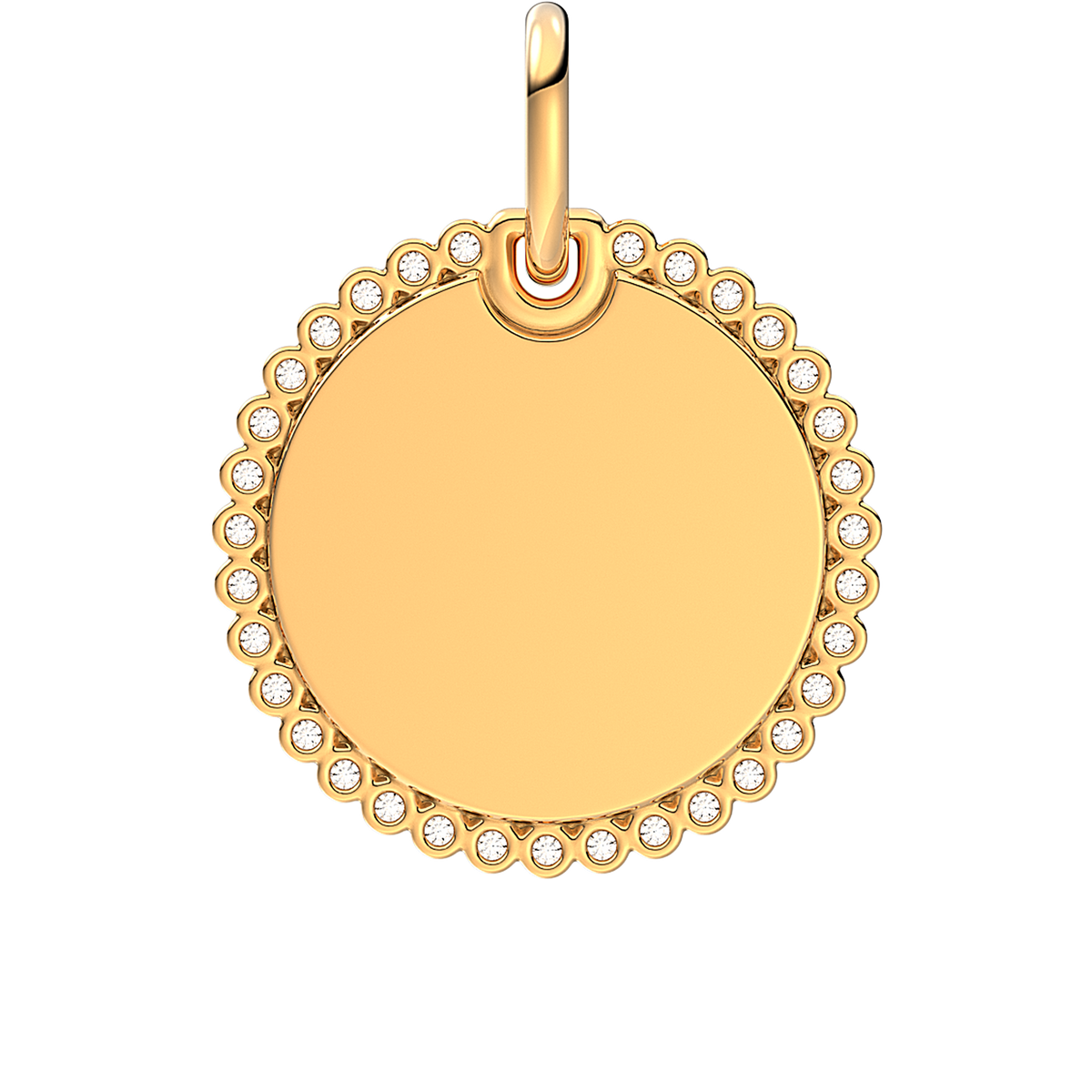 Engravable Round Tag Pendant