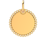 Engravable Round Tag Pendant