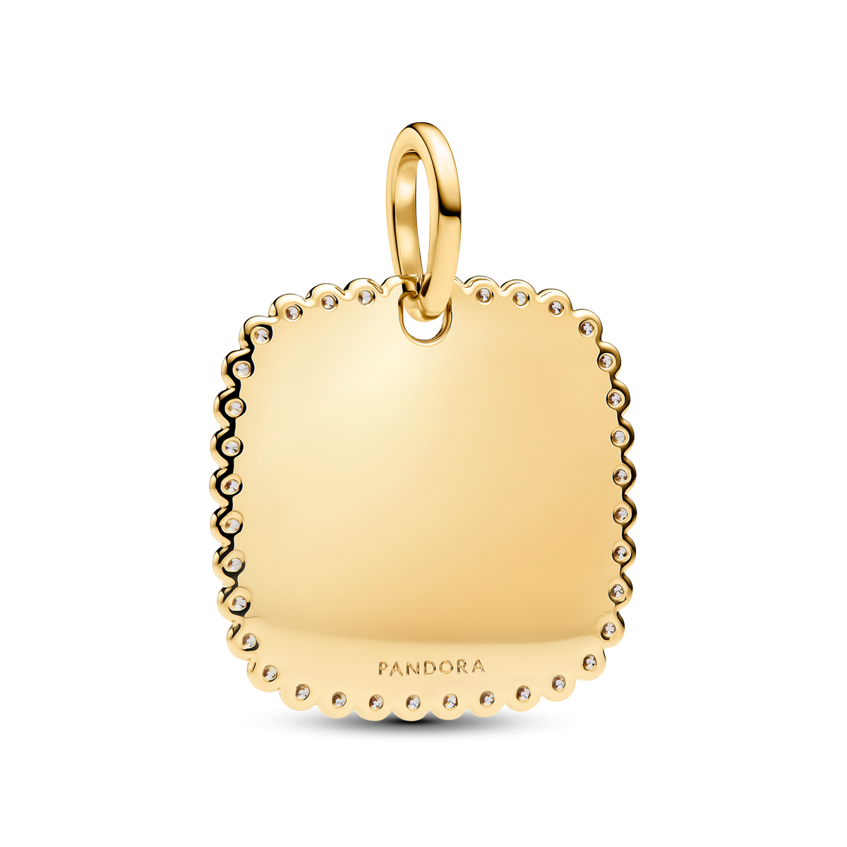 Engravable Square Tag Pendant