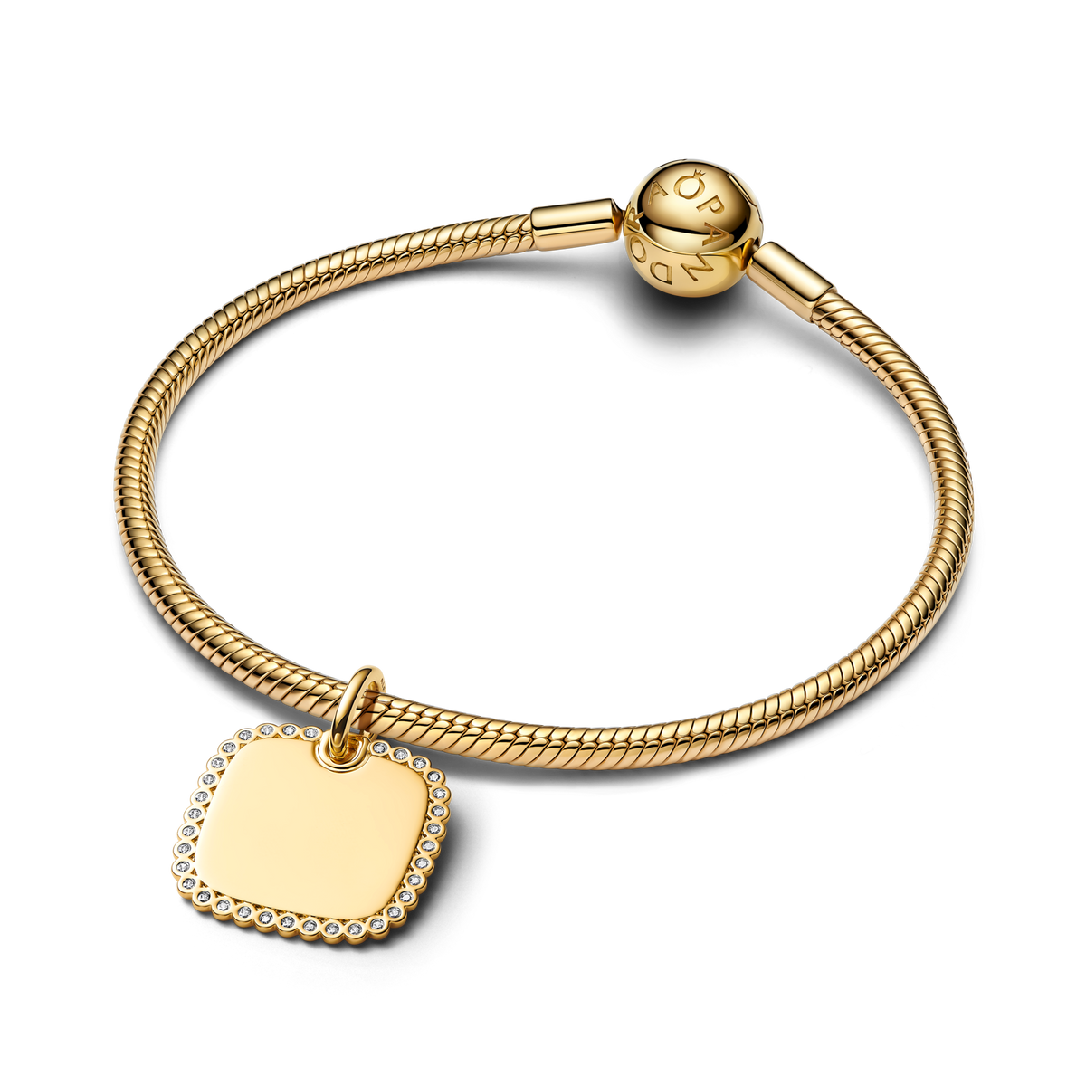 Engravable Square Tag Pendant