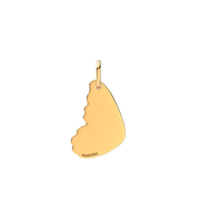 Engravable Butterfly Wing Tag Pendant