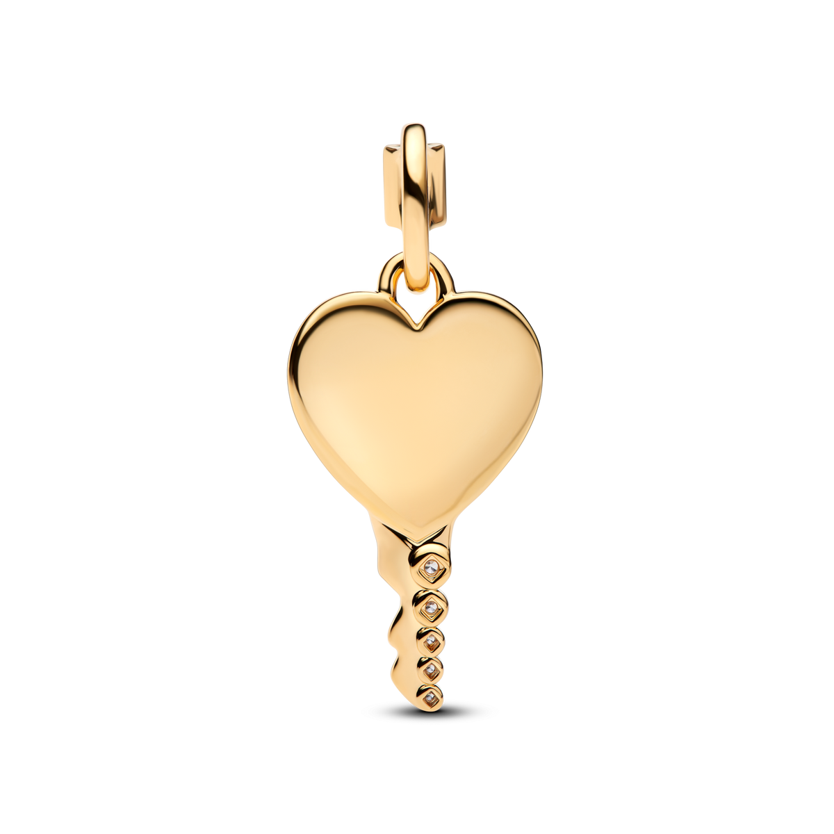 Engravable Heart Key Pendant