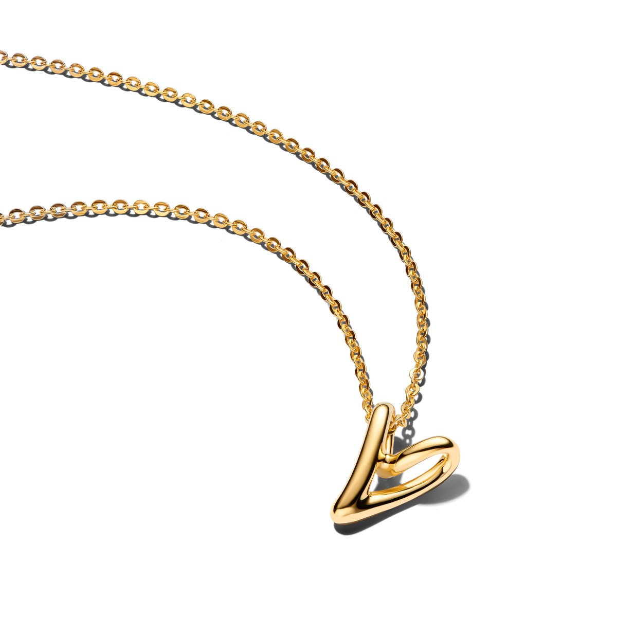 Organically Shaped Heart Small Pendant Necklace