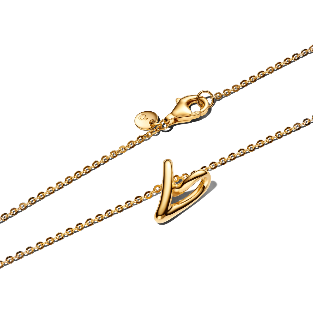 Organically Shaped Heart Small Pendant Necklace