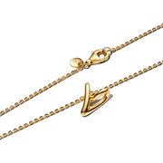 Organically Shaped Heart Small Pendant Necklace