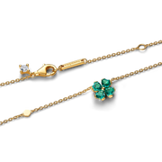 Green Lucky Clover Pendant Necklace