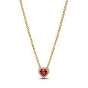 Red Heart Necklace and earring set