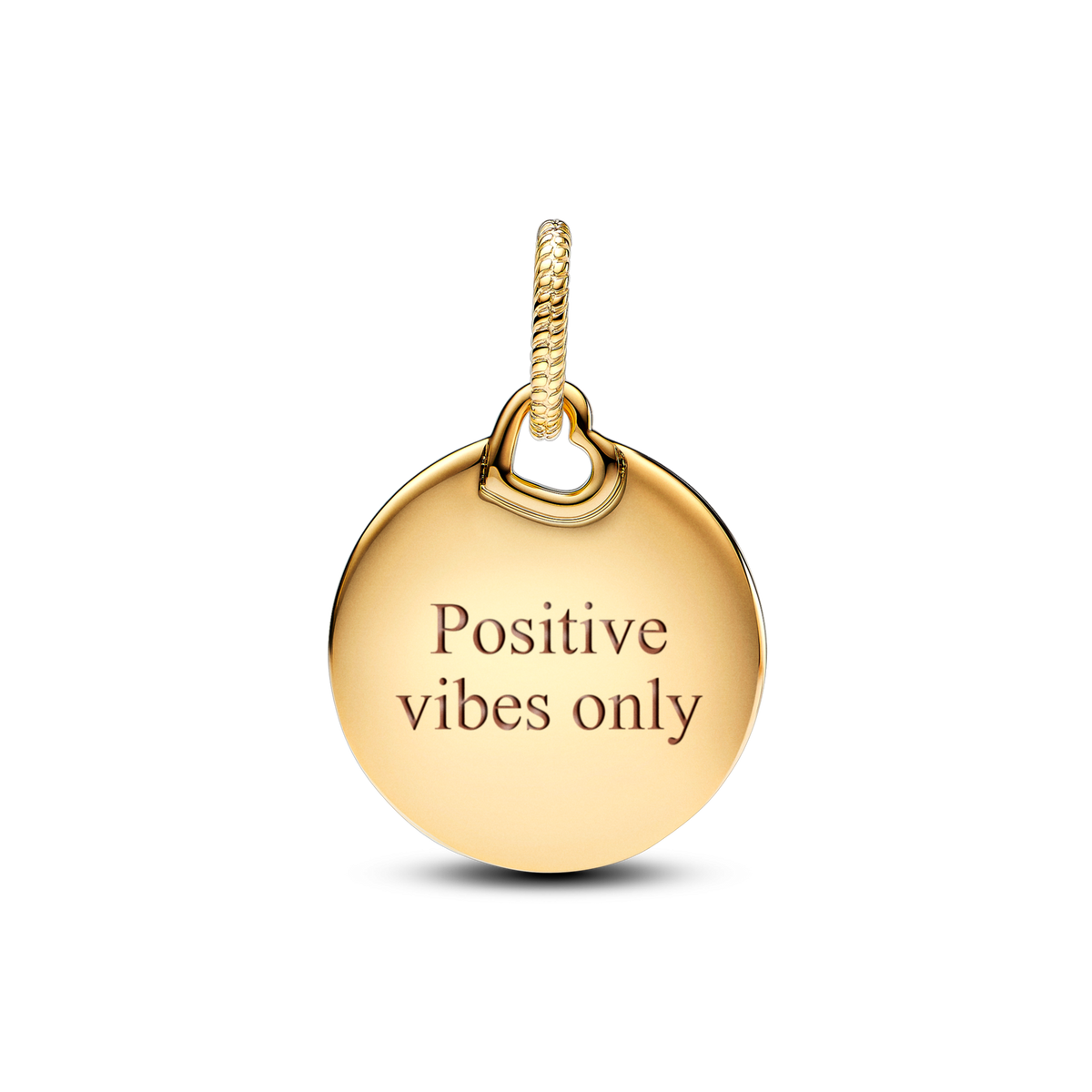 Engravable Round Tag Dangle Charm
