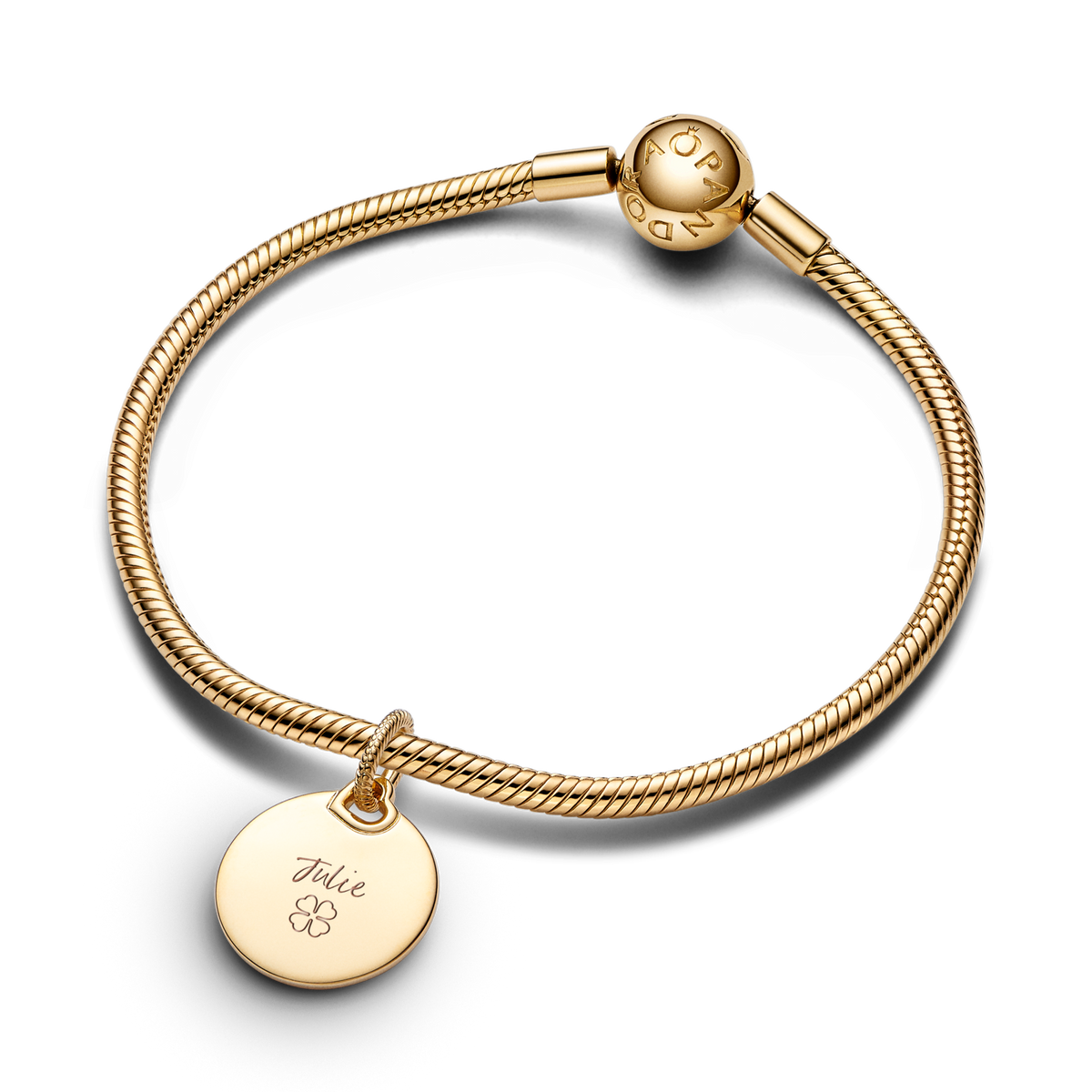 Engravable Round Tag Dangle Charm