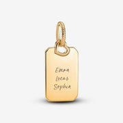 Engravable Rectangle Tag Pendant