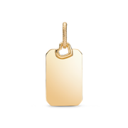 Engravable Rectangle Tag Pendant