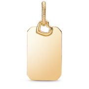 Engravable Rectangle Tag Pendant
