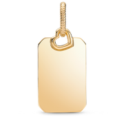 Engravable Rectangle Tag Pendant