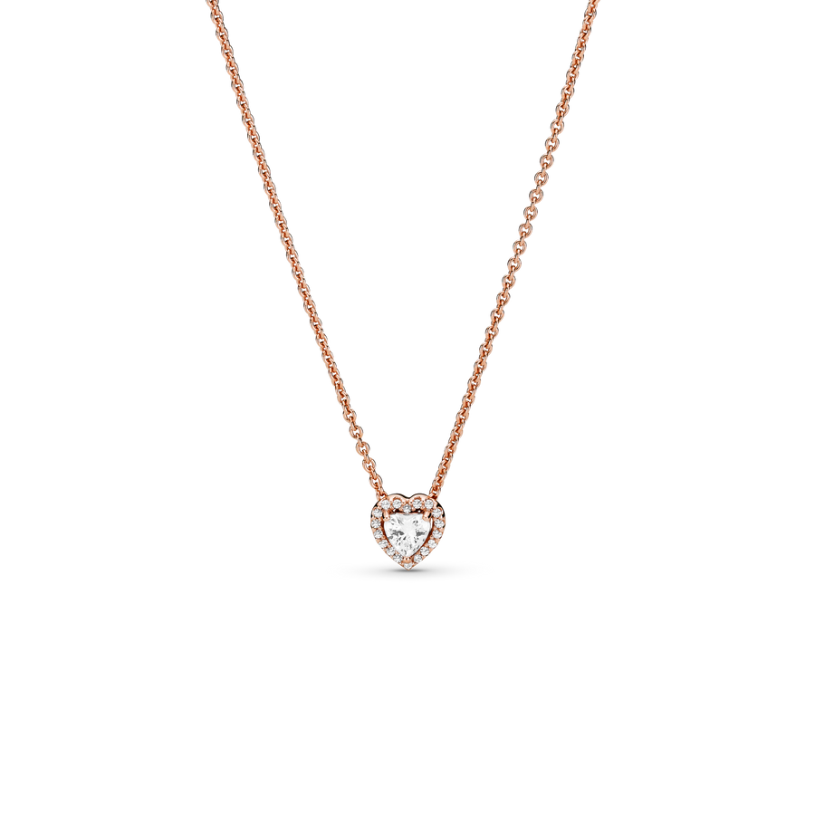 Sparkling Heart Collier Necklace