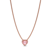 Pink Heart Collier Necklace