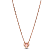 Pink Heart Collier Necklace