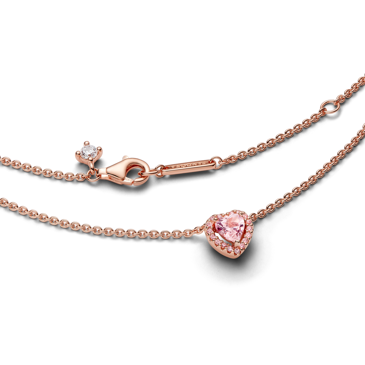 Pink Heart Collier Necklace