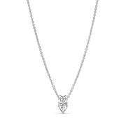 Double Heart Pendant Sparkling Collier Necklace