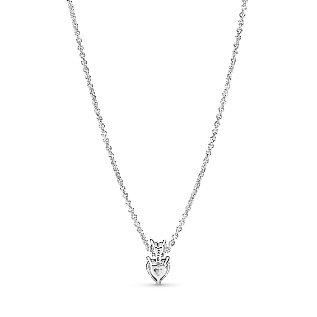 Double Heart Pendant Sparkling Collier Necklace