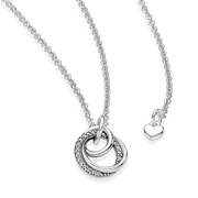 Family Always Encircled Pendant Necklace